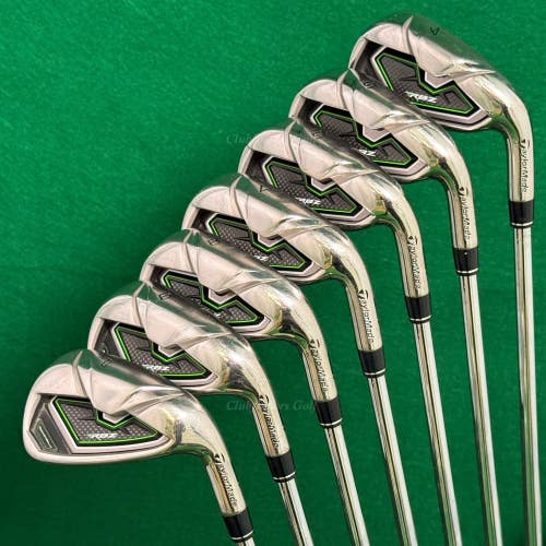 TaylorMade RBZ RocketBallz High Polish 4-PW Iron Set Factory RBZ Steel Regular