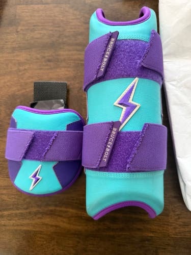 Purple Senior Shin Guards (Used)