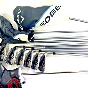 Callaway Edge Ladies Complete Set Graphite 10 Clubs Driver 3W Hybrid + Putter RH