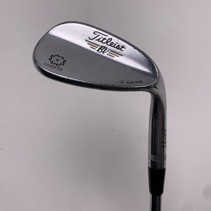 Titleist Vokey SM5 Tour Chrome Wedge 52* 12 Bounce F-Grind Wedge Steel Mens RH