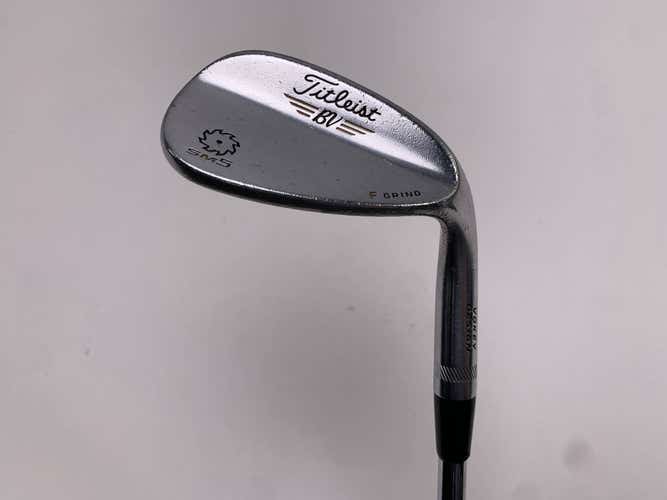 Titleist Vokey SM5 Tour Chrome Wedge 52* 12 Bounce F-Grind Wedge Steel Mens RH