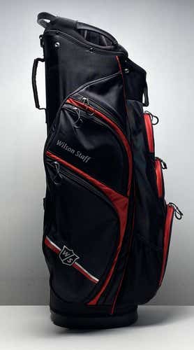 Wilson Staff Cart Bag Black 15-Way Divide No Strap Golf Bag