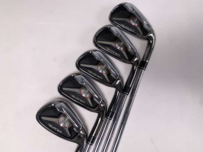 TaylorMade Burner 2009 Iron Set 4-8 Burner Superfast Regular Steel RH NO 9 IRON