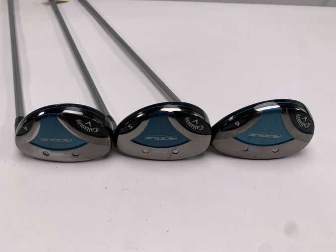 Callaway Rogue Hybrid Set 4 5 6 24* 27* 30* Aldila Quaranta 40g Ladies Womens RH