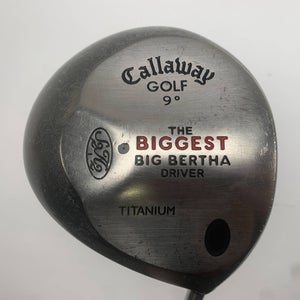 Callaway Biggest Big Bertha Driver 9* Regular Graphite Mens RH