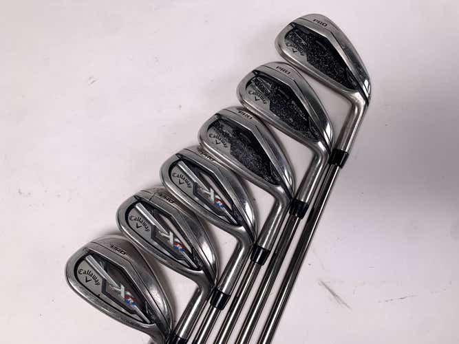 Callaway XR Pro Iron Set 5-PW UST Mamiya Recoil 660 F2 Senior Graphite Mens RH