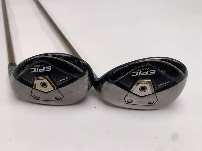 Callaway EPIC Flash Star 5 & 6 Hybrid Set 23* 26* ATTAS 50g Senior Mens RH