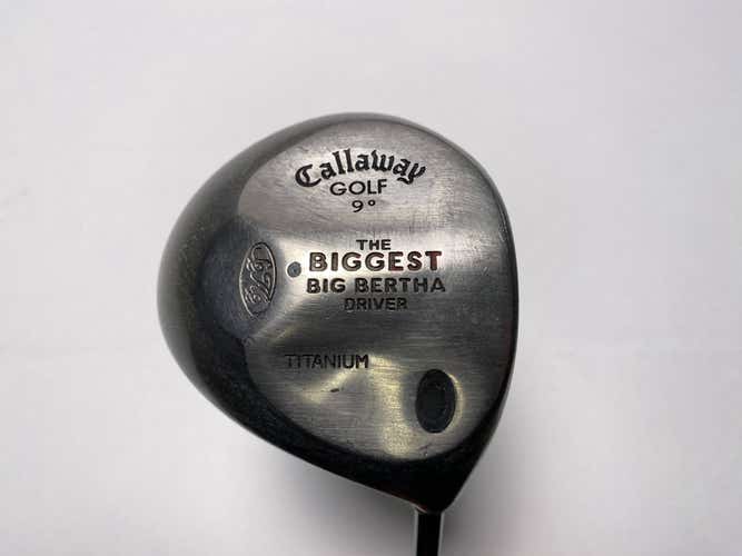 Callaway Biggest Big Bertha Driver 9* Wizard Carbon Regular Graphite Mens RH
