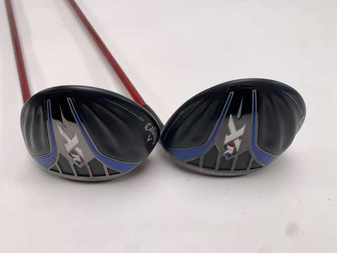 Callaway XR 16 3 & 5 Fairway Wood Set 15* 18* Speeder 565 Evolution Senior RH