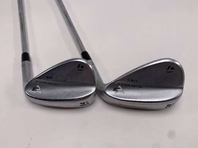 TaylorMade Milled Grind 3 Raw Chrome Wedge Set 54* 11 | 58* 11 KBS 110g Stiff RH