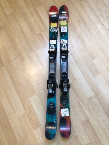 2017 Kid's 129cm K2 Missy Skis | Salomon T5 SC Bindings (Used)