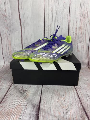 Adidas F50 League FG Mens Sz 8.5 Soccer Cleats Radiant Blaze Purple Shoe JI0003