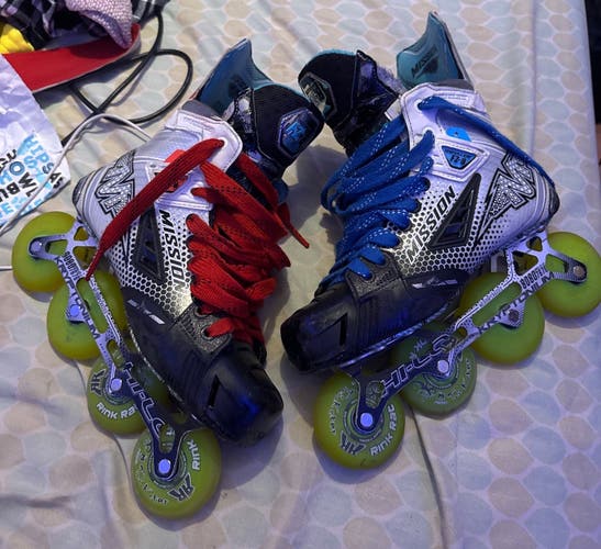 Mission FZ-0 Inline Skates Regular Width Size 8 (Used)