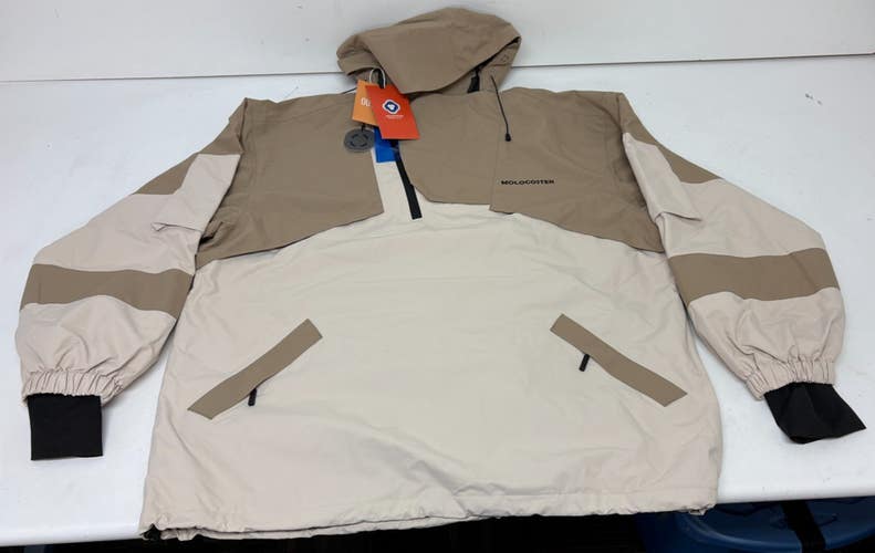 MOLOCOSTER Winter Pro 1/2-Zip Pullover Hooded Snowboard Jacket Men's 2XL NEW