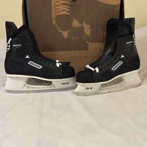 New w/Box Vintage Bauer Impact 75 Senior Men’s Ice Hockey Skates 9R
