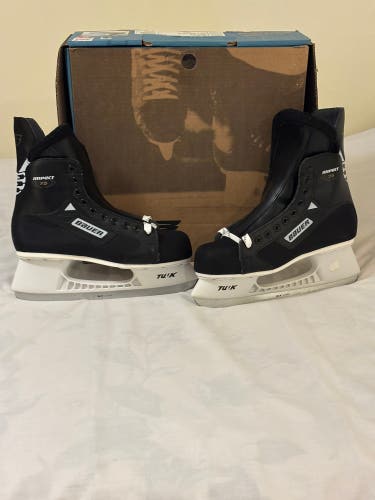 New w/Box Vintage Bauer Impact 75 Senior Men’s Ice Hockey Skates 9R