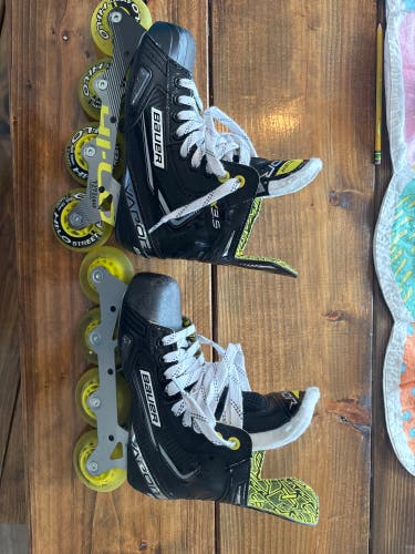 Like new—-Bauer Vapor X3.5 Inline Skates Regular Width Size 3.5 (Used)