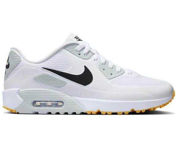 Nike Air Max 90 G Water Resistant Golf Shoes White/Black/Gum Size 11.5, 13 NEW