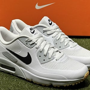 Nike Air Max 90 G Water Resistant Golf Shoes White/Black/Gum Size 14, 15.5 NEW