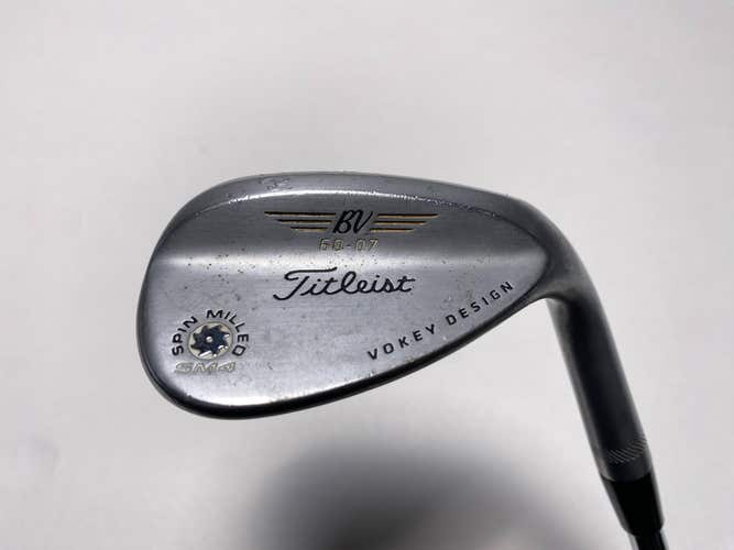 Titleist Vokey Spin Milled SM4 Chrome Lob Wedge LW 60* 7 Bounce Wedge RH