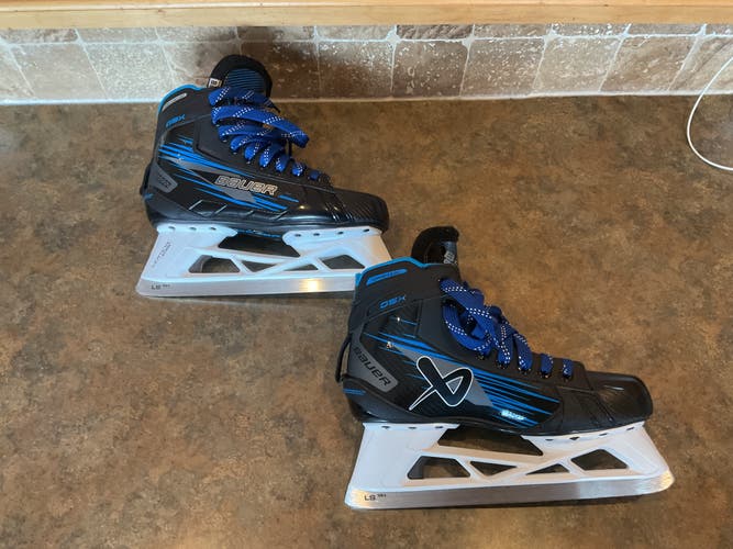 Bauer GSX Hockey Goalie Skates Regular Width 8.5 (Used)