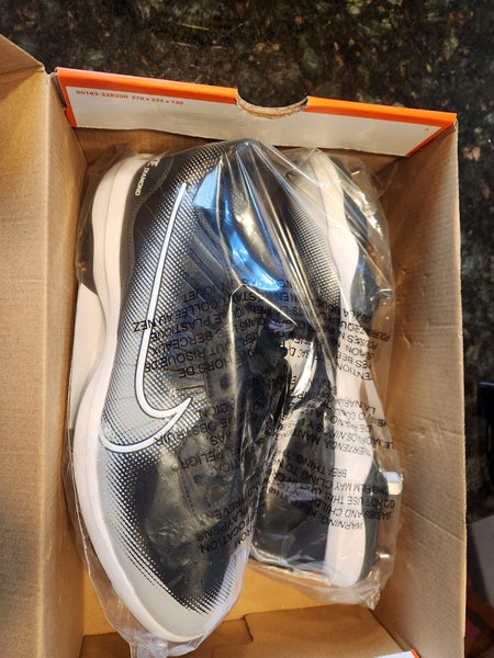 Black Men's Size M 11.5 (W 12.5) Adult Nike Low Top Metal (New)