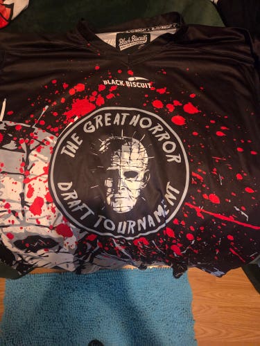 Black Goalie Cut Adult Unisex Jersey (Used)