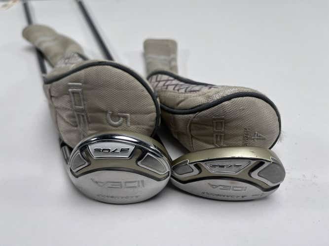 Adams Idea A7 OS 4 & 5 Wood Set Grafalloy Idea Womens 45g Ladies RH