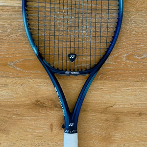 LAST ONE YONEX EZONE 98 (305g) 2022 Tennis Racquet (New) SKYBLUE - 125 PolyTour Setting (Strung)
