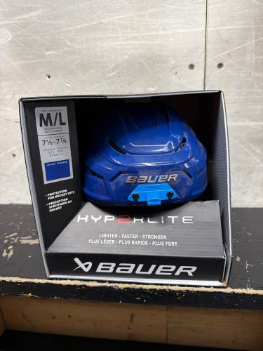 Bauer Hyperlite 2 Helmet M/L Blue (New)