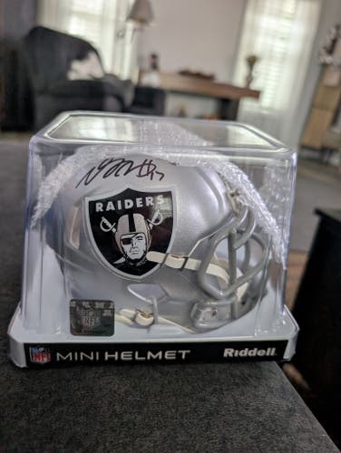 Signed mini Football Helmet