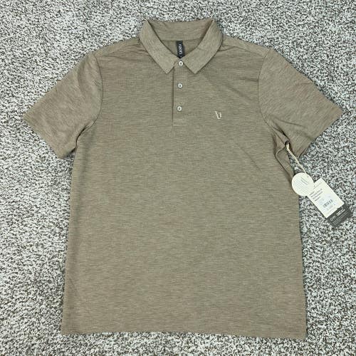 Vuori Polo Shirt Mens Small Performance Golf Lightweight Knit Twill Athletic Top