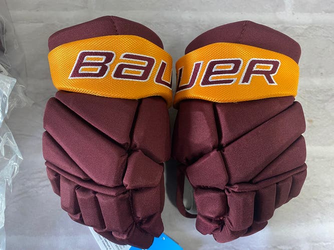 Bauer Vapor Team Gloves 12" (New) Maroon/Gokd