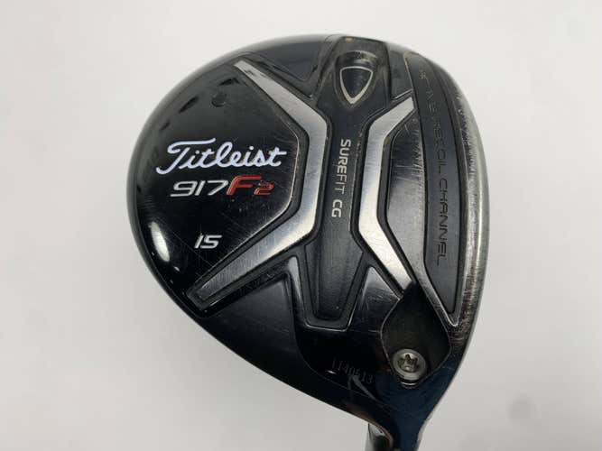 Titleist 917 F2 3 Fairway Wood 15* Aldila Rogue max 75g Stiff RH Dent