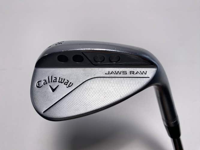 Callaway Jaws Raw Chrome Wedge 56* 12 Bounce W-Grind Spinner Steel Mens RH