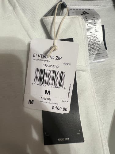 White Men's Large Adidas Sweatshirt (New)