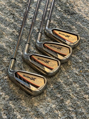 Callaway Xtreme Steel Shaft 5-8 Irons Golf Clubs Uniflex Flex Set