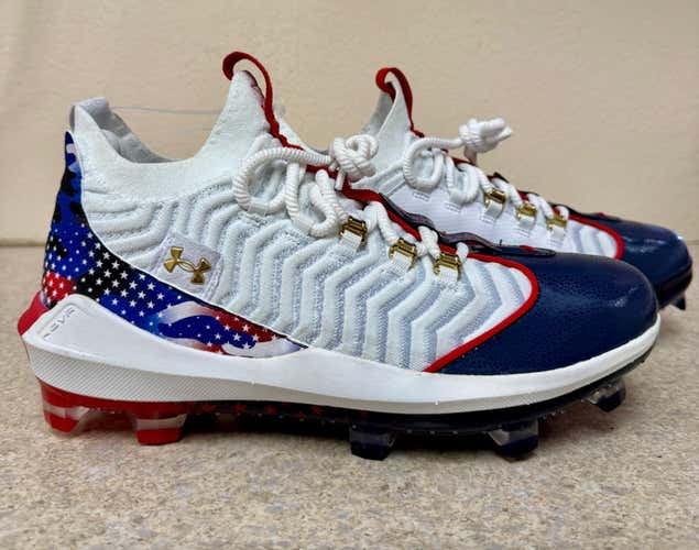 Blue Men's Size M 12.0 (W 13.0) Adult High Top Molded Cleats (New)