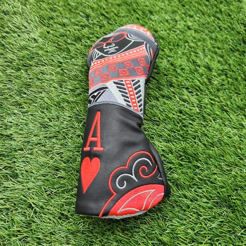 NEW SWAG QUEEN OF HEARTS FAIRWAY WOOD HEADCOVER BRANDNEW