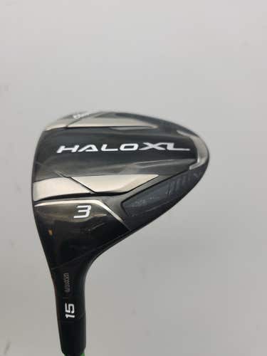 LEFTY 2024 CLEVELAND HALO XL 3 WOOD 15* REG TENSEI AV BLUE VERYGOOD