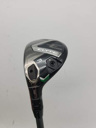LEFTY 2025 CALLAWAY ELYTE 3 HYBRID 19* STIFF PROJX DENALI WHITE 70 +HC VERYGOOD