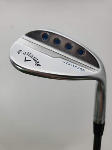 2019 CALLAWAY JAWS MD5 PLATINUM CHROME WEDGE 58*/12X STIFF PROJX 34.5" GOOD