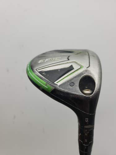 2017 CALLAWAY GBB EPIC 3 WOOD 15* STIFF FUJI PRO 72 FAIR