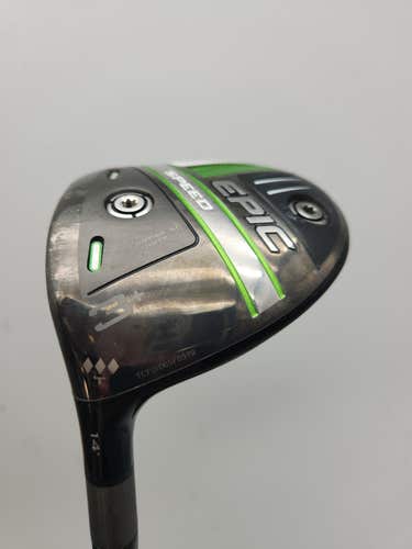 LEFTY 2021 CALLAWAY EPIC SPEED TRIP DMND 3 WOOD 15* STIFF MITSU KAILI BLUE GOOD