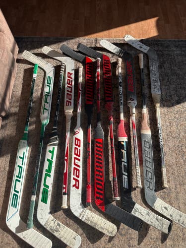 used goalie sticks with custom grips