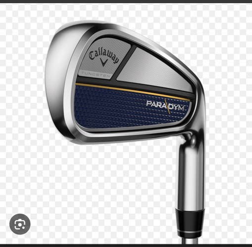 Men's 2023 Callaway Paradym Right Handed Iron Set Stiff Flex 6 Pieces Steel Shaft (Used)
