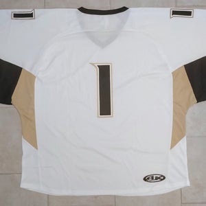 AK H6600 Goalie Jersey 4XL -White/Vegas Gold/Black