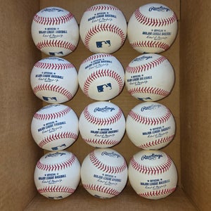 New & Look New MLB / MiLB Rawlings Baseballs 1 Dozen