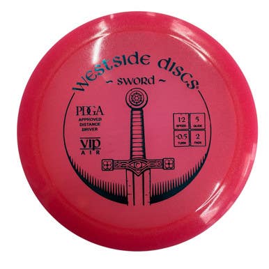 Used Westside VIP AIR SWORD Disc Golf Driver Magenta 11406-S000109635