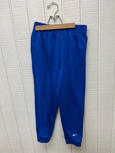 Nike Jogger Sweatpants Boys Large Therma-Fit Royal Blue Activewear Pants Sporty